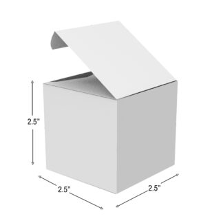 CUSTOM PRINTED REVERSE TUCK BOXES 2.5X2.5X2.5