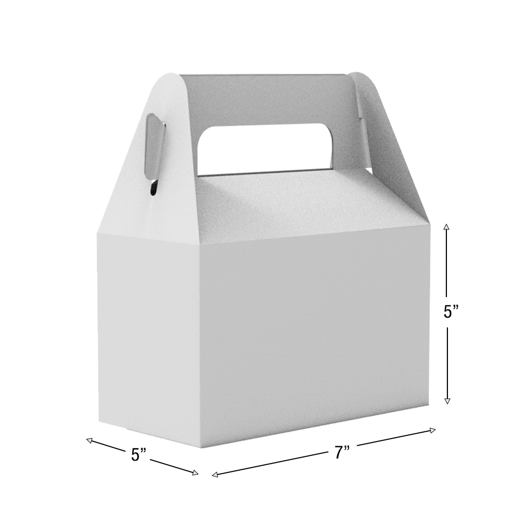 Custom Printed Gable Boxes 7 X 5 X 5 Metro Package Printing