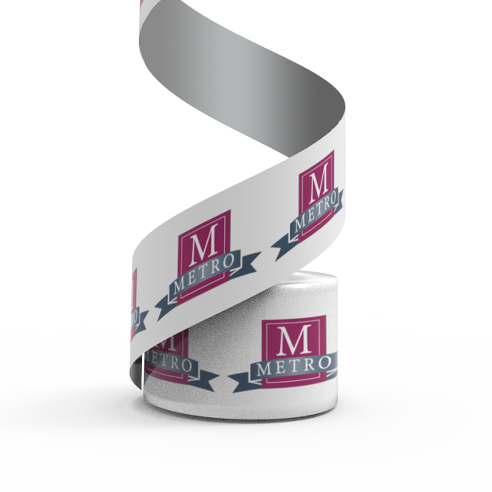 Metro Package Printing allows you to Design and Print Custom Shape Roll Labels.