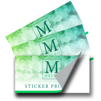 RECTANGLE STICKERS custom printed at Metro Package Printing